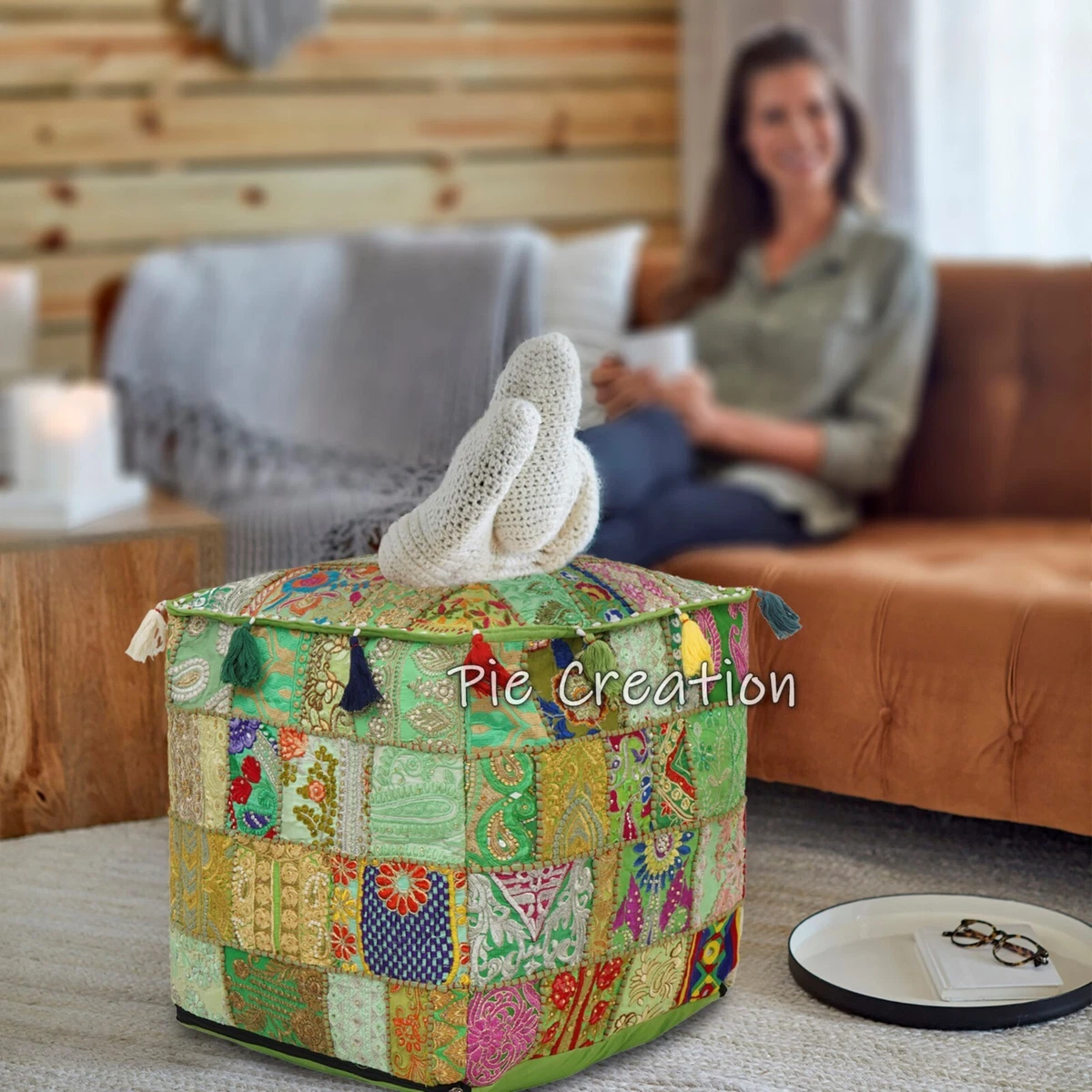 Cotton poufs deals