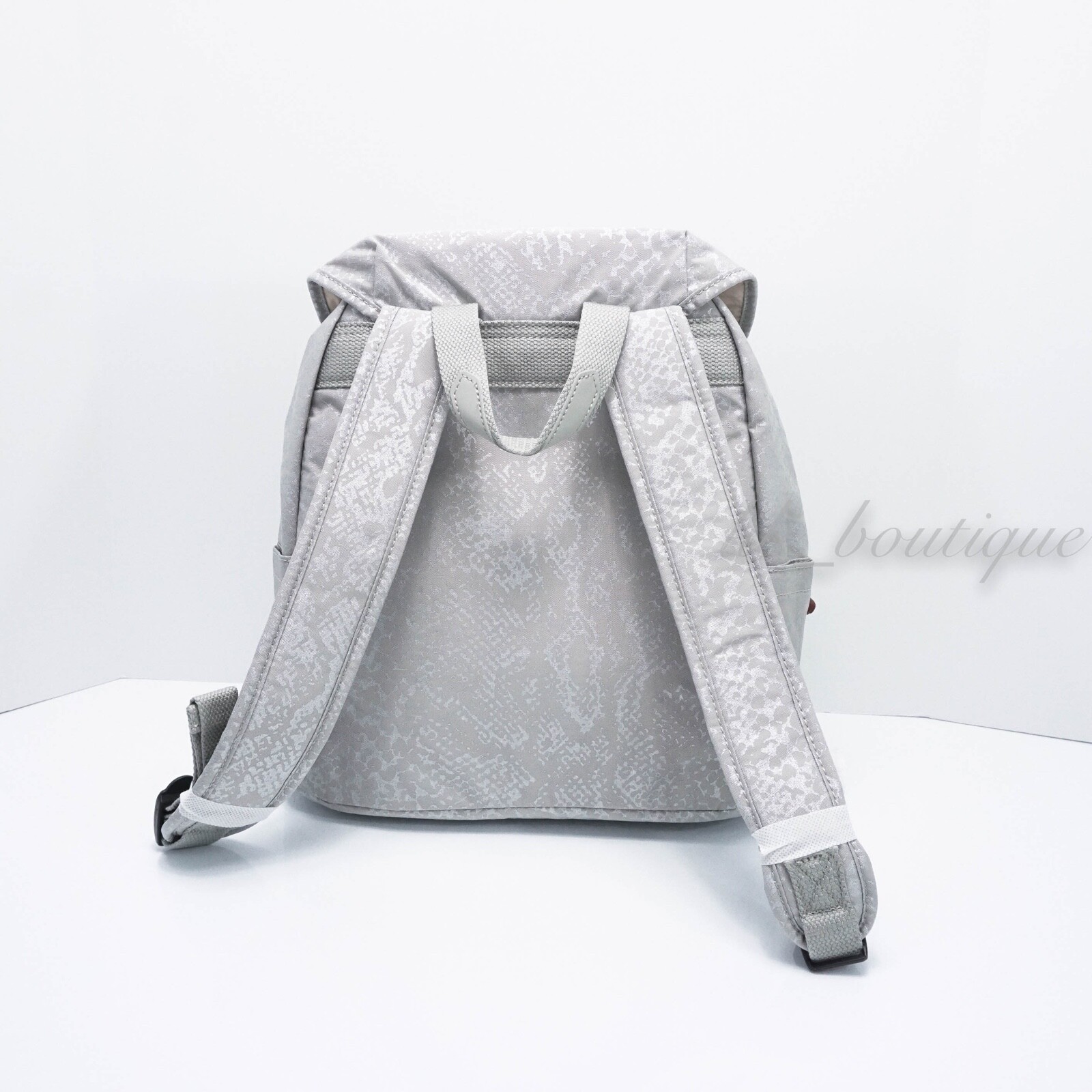 NWT Kipling BP4265 Zakaria Travel Backpack Polyamide Glitterati Glam Silver Grey eBay