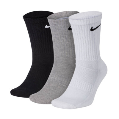 Nike Herren Damen 3 Paar Langsocken Tennissocken Freizeitsocken 38-42 / 42-46
