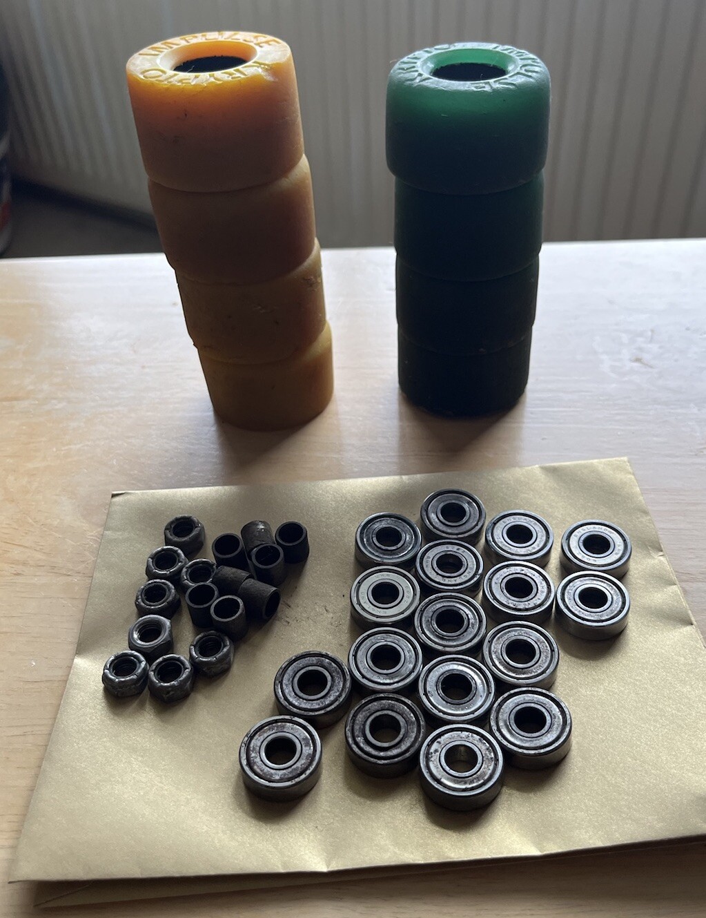 8x Krypto Impulse Wheels 90s Vintage Retro Bauer Roller Skate Wheels