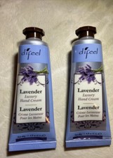 Difeel Luxury Moisturizing Hand Cream 42 ml 1.4 oz Each LAVENDER Lot of 2 TUBES