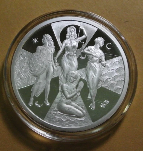 2019 SILVER SHIELD 1 OZ Silver PROOF  CARDINAL VIRTUES