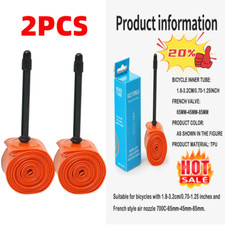 2PCS Ultralight Bicycle TPU Inner Tube 700x18/32C Road Bike 45/65/85m H8P7 PLM