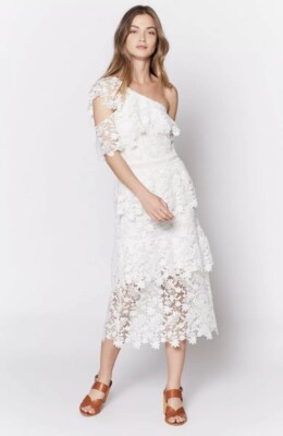 Joie womens Belisa Lace Dress Porcelain 2, 4
