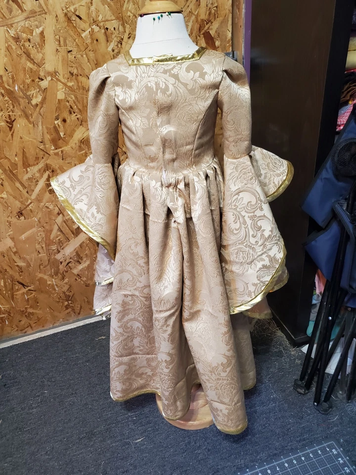 女孩文艺复兴/中世纪公主裙,尺寸 3-4 — 第 2/4 张图片