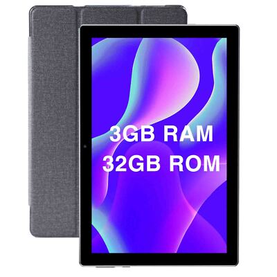 WiFi Tablet 10'' Android 11 Tablet Octa-Core 3+32GB HD Tablets PC 6000mAh GPS BT