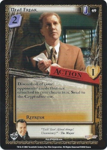 BUFFY THE VAMPIRE SLAYER COLLECTIBLE CARD GAME - CLASS OF '99 (SCORE - 2002) - Picture 52 of 171