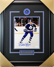 Rick Vaive signed autograph Toronto Maple Leafs 8x10 framed