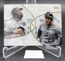 2019 TOPPS DEMAND DYNAMIC DUALS 16 BASE CARD BLACKMON  ARENADO NM+