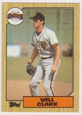 1987 Topps Will Clark RC #420 San Francisco Giants NM or Better