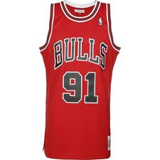 Mens Mitchell  Ness NBA Swingman Road Jersey Chicago Bulls 1997 Dennis Rodman