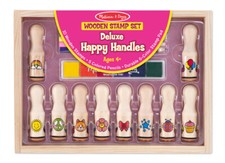 Deluxe Happy Handles Wooden Stamp Set