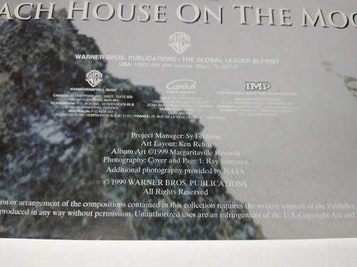 Jimmy Buffett Beach House On The Moon Piano Vocal Chords Music Book - Picture 9 of 10