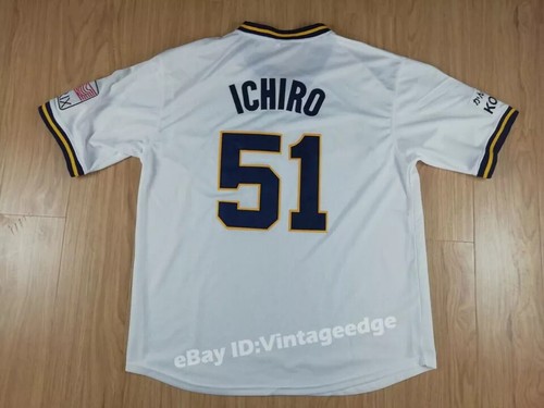 Japan 1991-2000 Suzuki #51 Orix Wave Baseball Trikot genäht individuell Jugend/Herren S-6XL - Bild 4 von 8