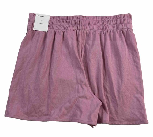 Nike Girls’ Dri-FIT High-Waisted Training Shorts 3.5” Terry Size L Pink New - Picture 2 of 8