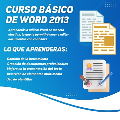 CURSO DE WORD 2013 NIVEL BASICO, 100% Online