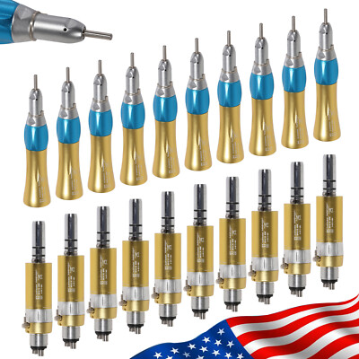 1-10 Dental Low Speed Straight Cone Handpiece for NSK E-type Air Motor 4HOLE