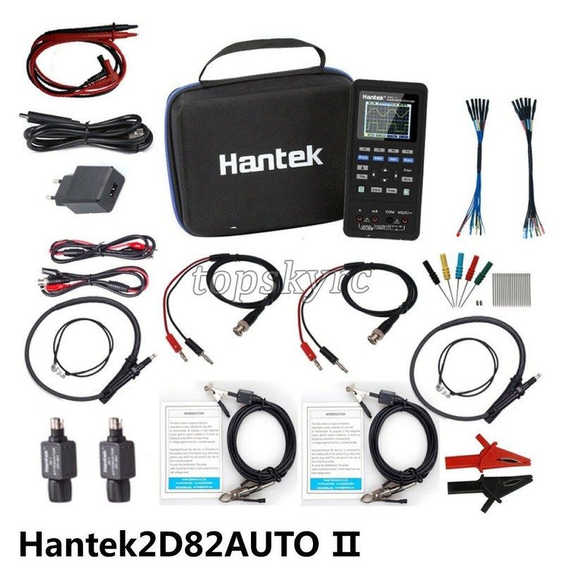 Hantek2D82AUTO II 4-In-1 Auto Diagnostic Oscilloscope Multimeter Signal Source