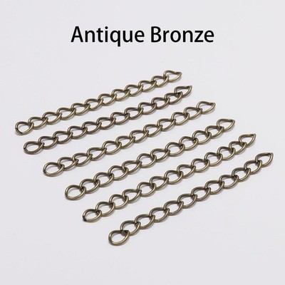 Stopper 100Pcs Jewelry Making 50/70mm End Extension Chain Extender Tail