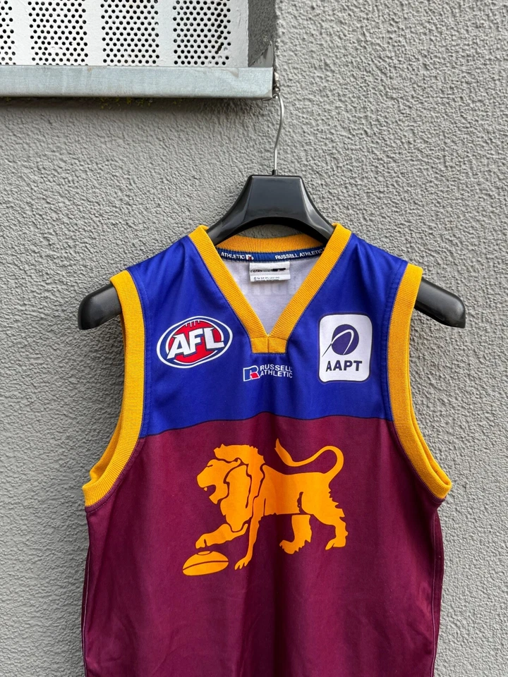 AFL Footy Football Brisbane Lions 2004 Russell Athletic AAPT - Image 2 of 4