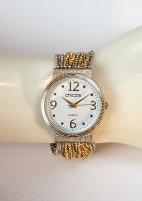 Chico’s Chain link Rhinestone Watch. Chico main image 2