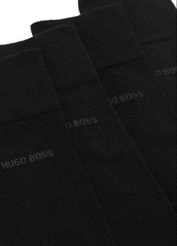 NEW 10 PAIRS HUGO BOSS MEN'S SOCKS BLACK COLOR & white dotted in navy.Size 7-9 - Image 2 of 3