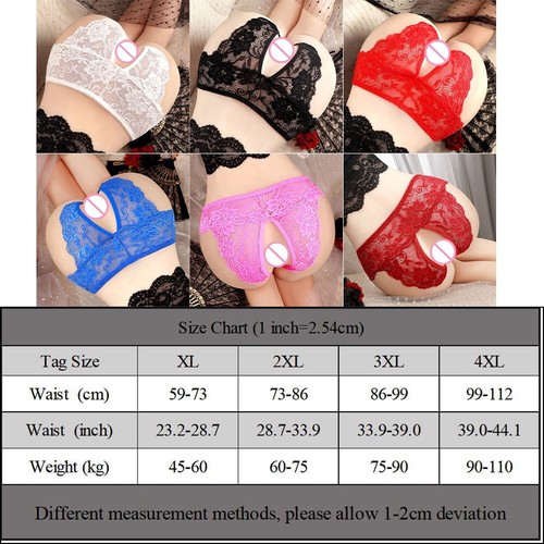 Open Butt GString Lace Crotchless Panty Thongs Sexy Lingerie for Women - Picture 8 of 16
