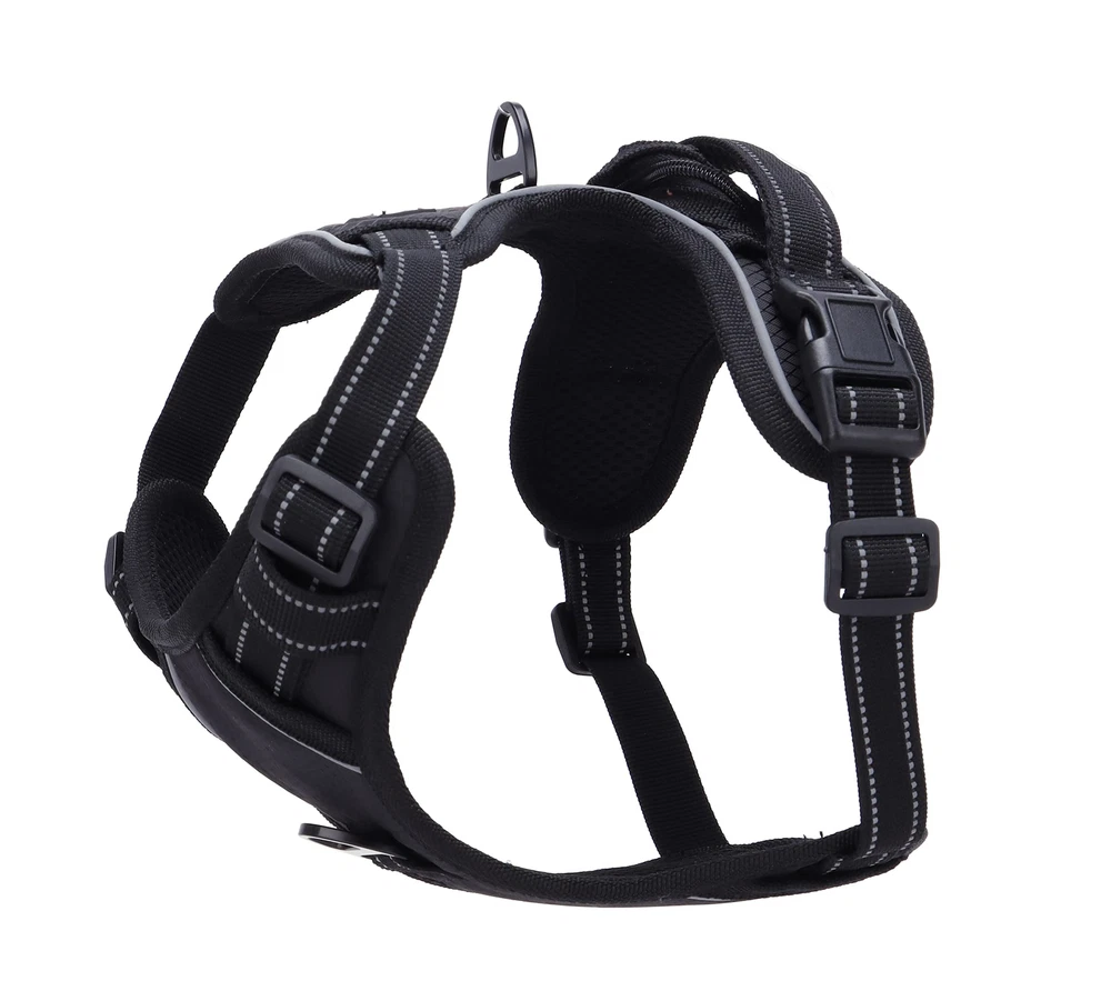 Dog Harness | No-Pull, Reflective, 4-Way Adjustable w/Poop Bag Holder | Ultim...