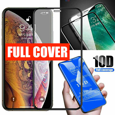 iPhone 11 XR 14 15 16 10D Displayschutzfolie Curved 9H Hartglas Full Cover