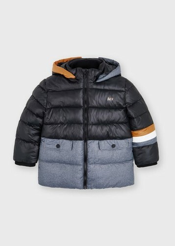 New Mayoral black/color blocked hooded 