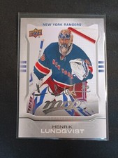 2014-15 Upper Deck MVP Hockey Henrik Lundqvist #209 Silver Script New York...