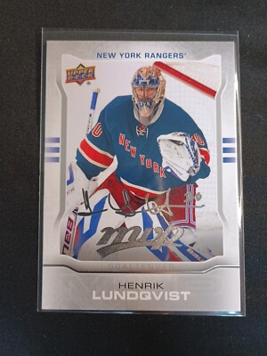2014-15 Upper Deck MVP Hockey Henrik Lundqvist #209 Silver Script New York...