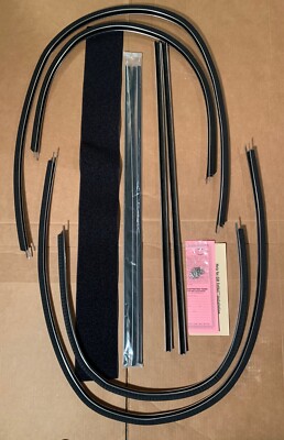 1955 1956 1957 Chevrolet Nomad Window Felt Fur U Channel Kit Complete 10Pc USA