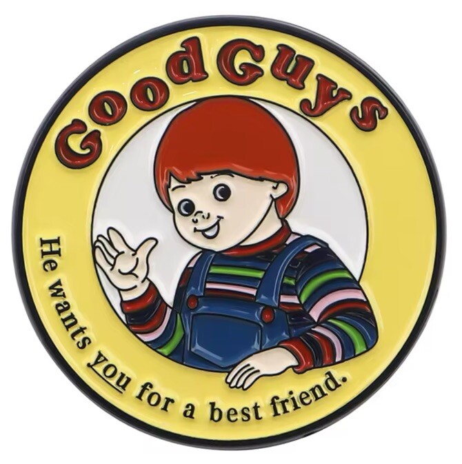 Chucky Horror  Movie Collection Metal Pin.