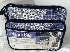 Vintage Children On The Go Baby Diaper Bag Joanna Collection Vinyl NO CHANGE PAD