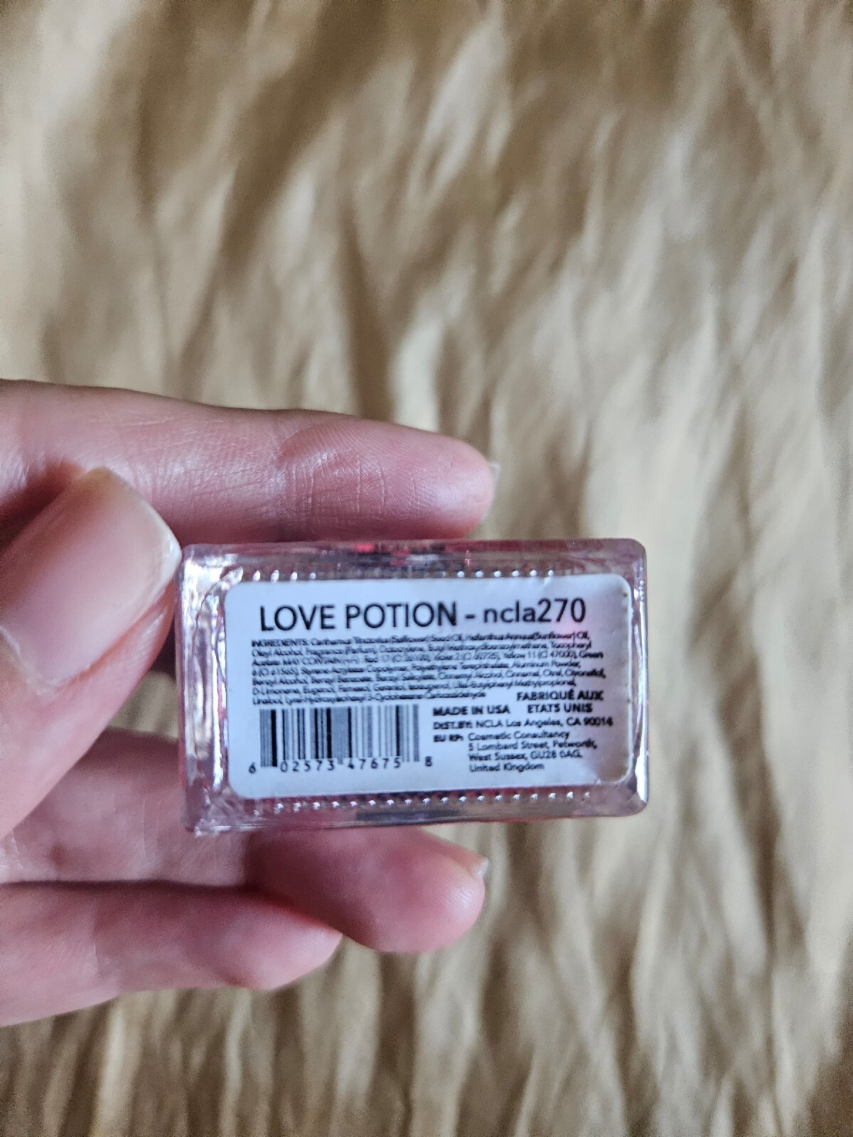 NCLA -SO Rich Vitamin-E Infused Cuticle Oil-Love Potion