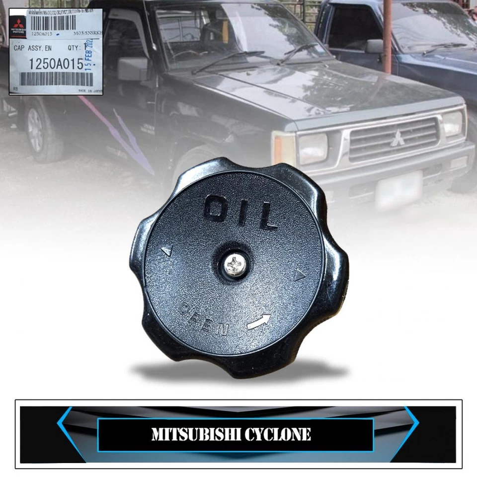 Conjunto de tapa de llenado de aceite de motor para Mitsubishi Mighty Max L200 Lancer Fuso Foto 2 de 4