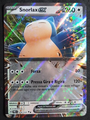 SNORLAX EX 076/131 Double Rare Holo Deutsch Pokemon Prismatische Evolution