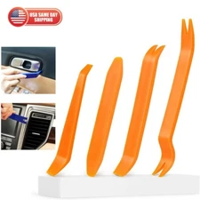 4Pcs Auto Door Clip Panel Trim Removal Tool Kit Dash Radio Audio Installer Pry