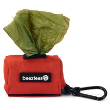 Distributeur De Sacs À Crottes Beeztees Limpa Rouge Inclus 15 Sacs Bio 7,5x3,5cm