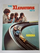 1973 AURORA XLERATORS Dealer Catalog New Slotless Electric Racers Brochure