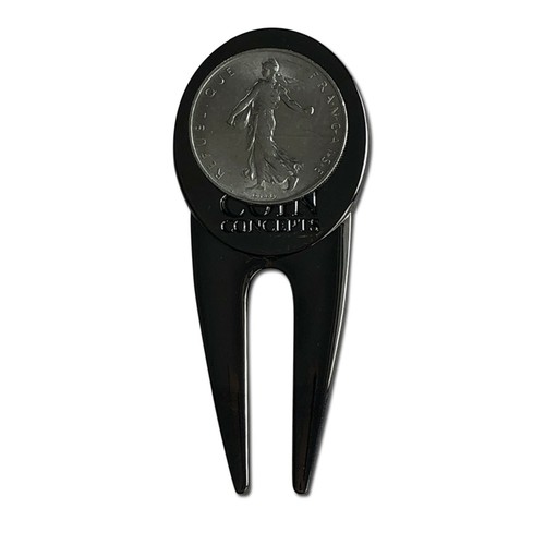 France Divot Repair Tool & Ball Marker with French Franc Coin - Brand New! - Picture 4 of 7