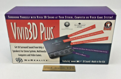 Unused NUREALITY VIVID 3D PLUS with original AC Adapter and cords RARE VINTAGE