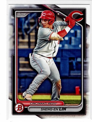 Sheng-en Lin Cincinnati Reds 2024 Bowman Draft ***