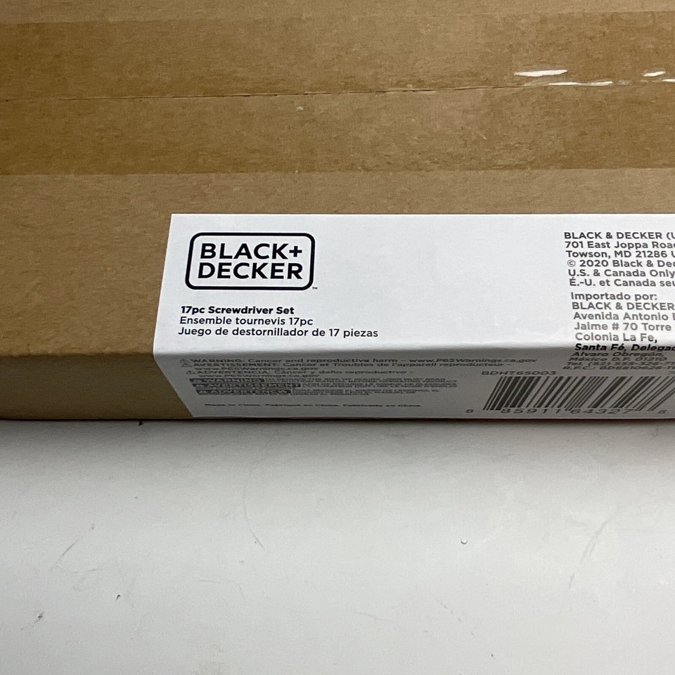 Black + Decker 17 piece screwdriver set plastic handle - Image 4 of 4