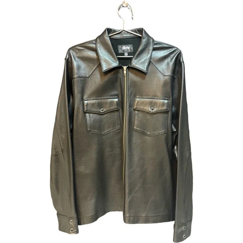 Stüssy Leather Western Zip LS Shirt