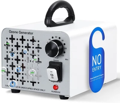 GMGXX 2 In 1 Ozongenerator 100,000mg/H, Ozongerät Negativ Ionen Luftreiniger