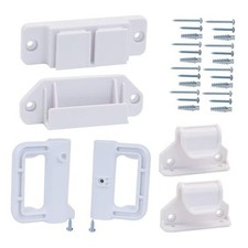 Retractable Extra Wide Baby  Dog Gate Kit - Full Set Wall Mount Accessories,