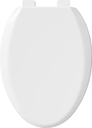 PROFLO PFTSHEC2000 White Elongated Closed Front Toilet Seat & Lid - Picture 7 of 8