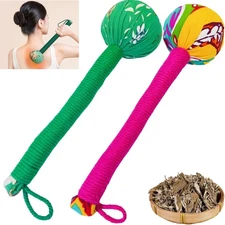 2PCS Long Size Manual Lymphatic Drainage Massage Hammer for Body, Back Massage H